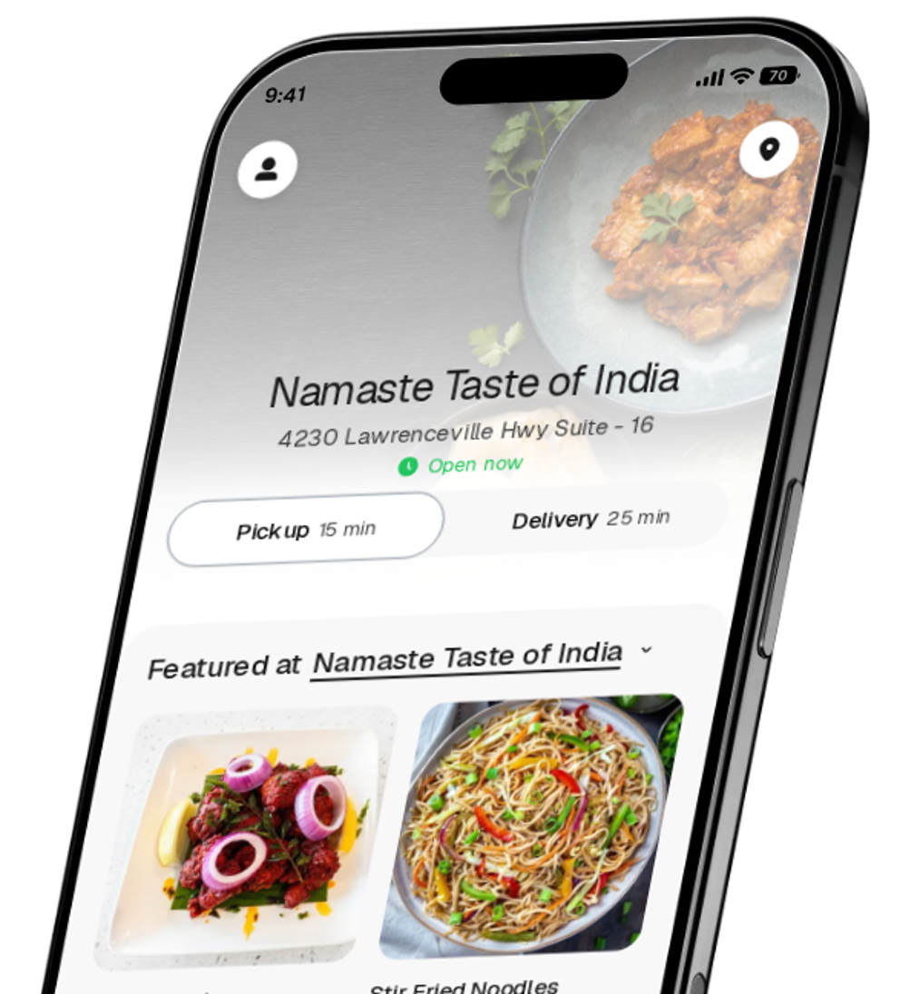 Namaste Taste of India app preview