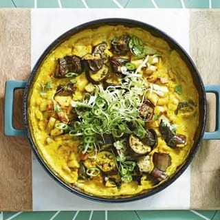 Egg Plant Coconut Curry