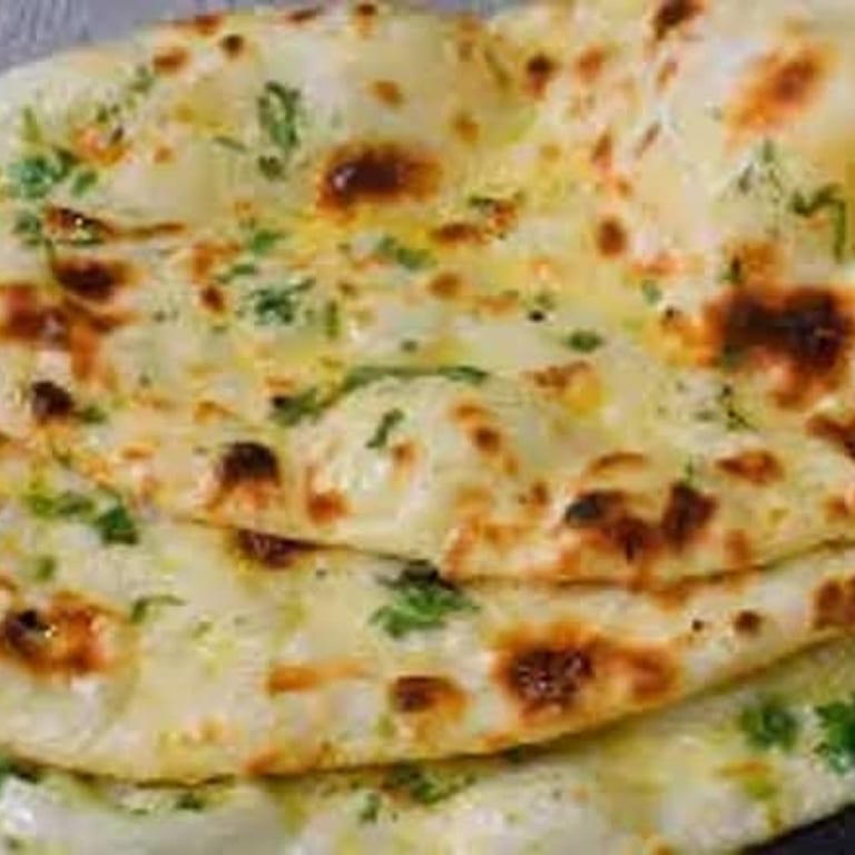 Delicious Butter Naan and Indian Cuisine