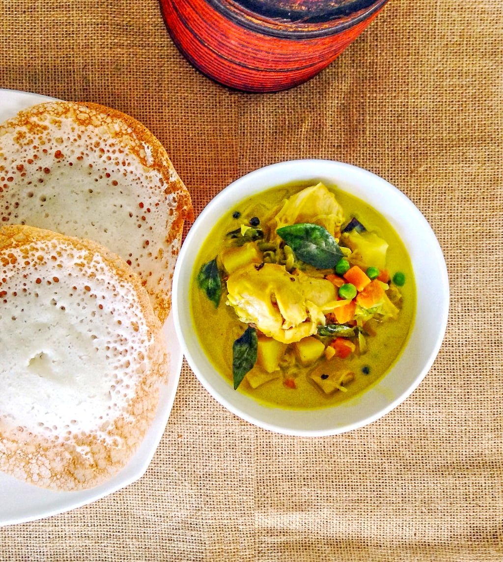 Elaneer Chicken with Appam